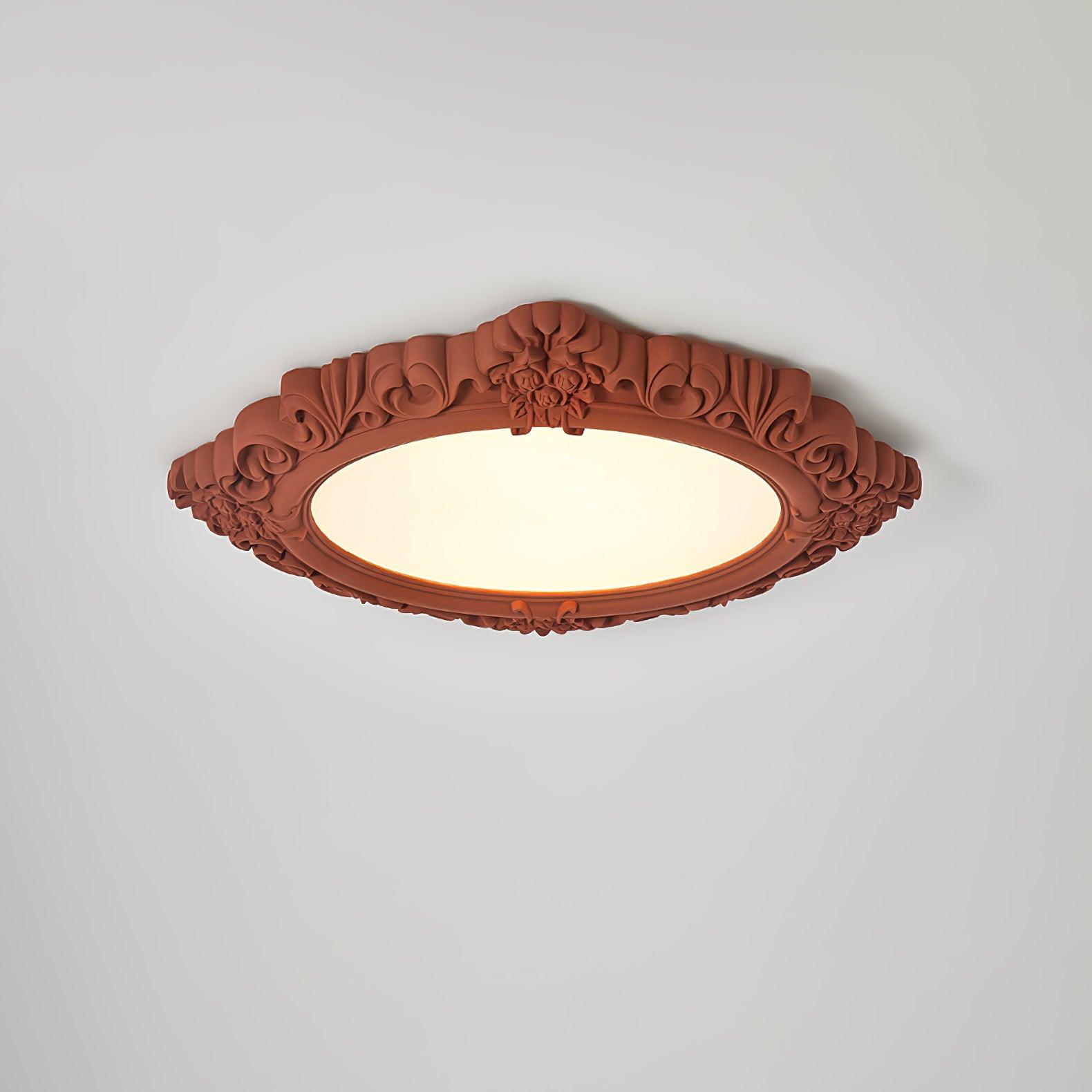 Avraee Sculpted Resin Ceiling Lamp-Neutral Decor