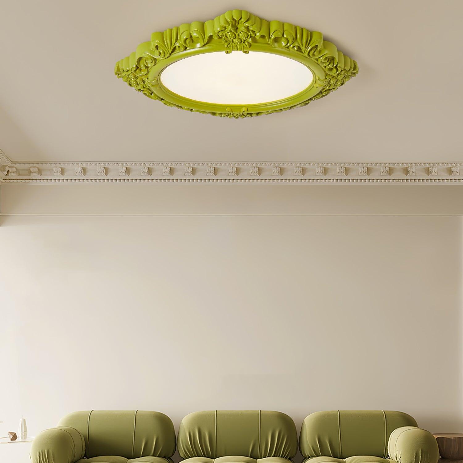 Avraee Sculpted Resin Ceiling Lamp-Neutral Decor