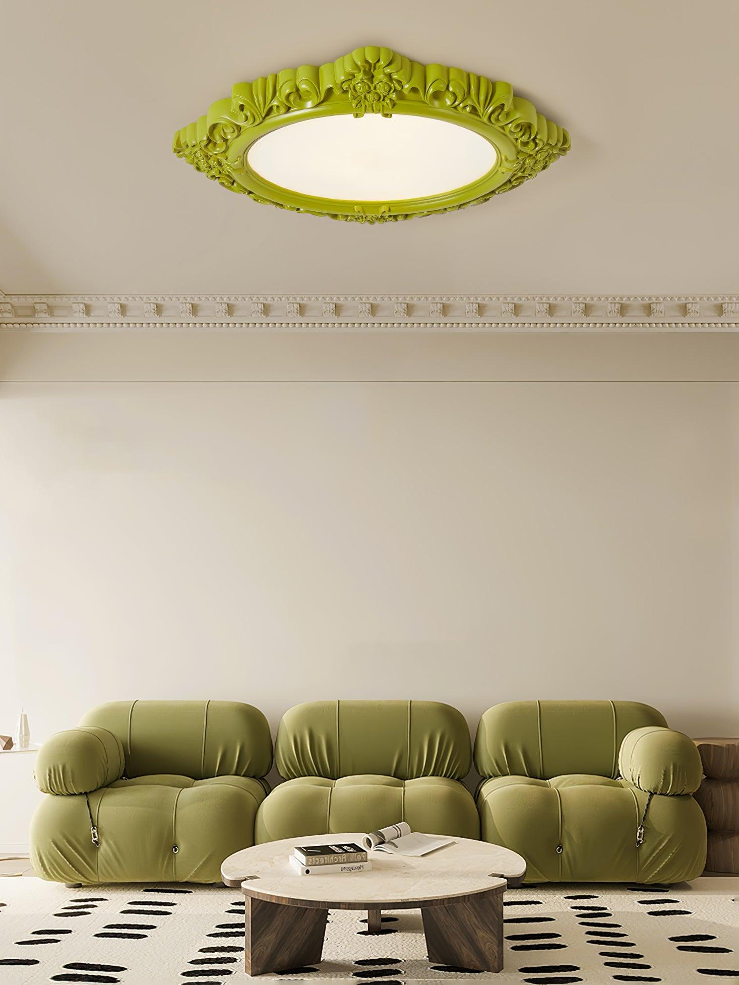 Avraee Sculpted Resin Ceiling Lamp-Neutral Decor
