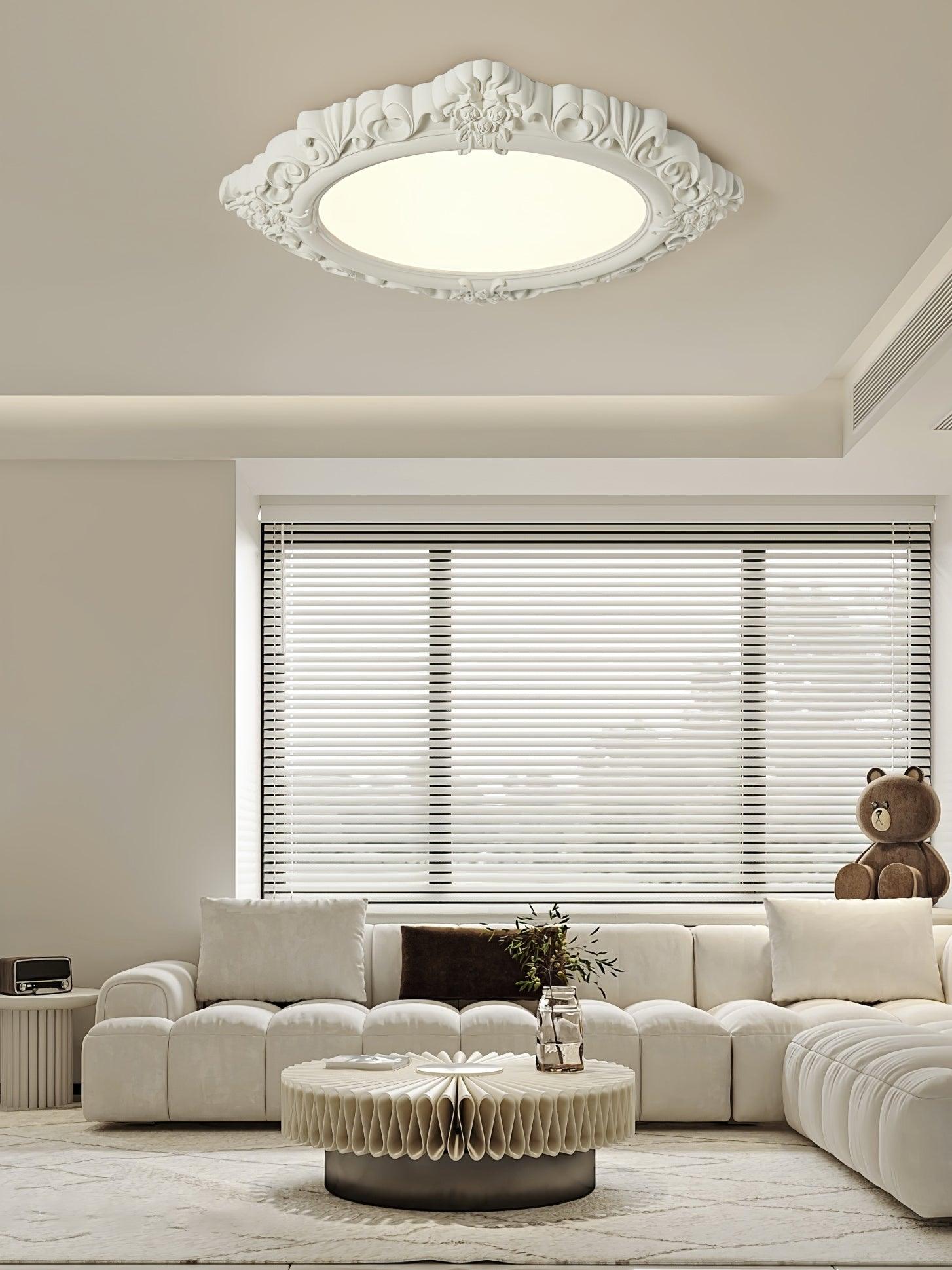 Avraee Sculpted Resin Ceiling Lamp-Neutral Decor