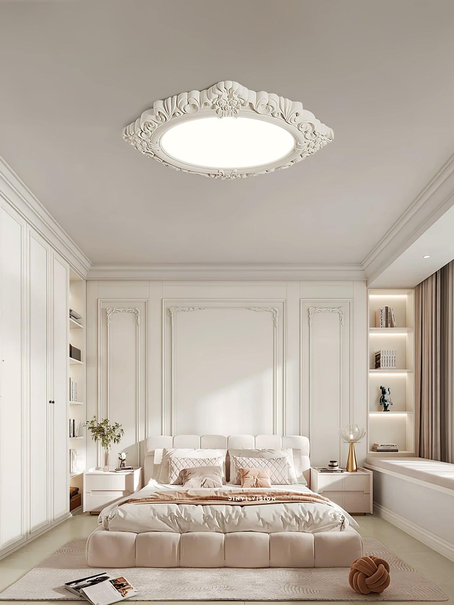 Avraee Sculpted Resin Ceiling Lamp-Neutral Decor
