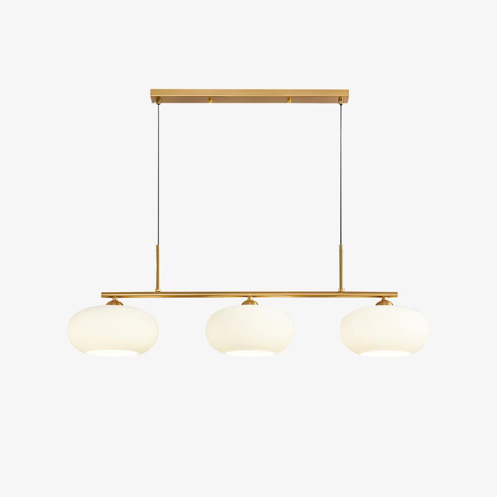 Lustra Pendant Lamp 3-Light Globe Shaped Linear-Neutral Decor