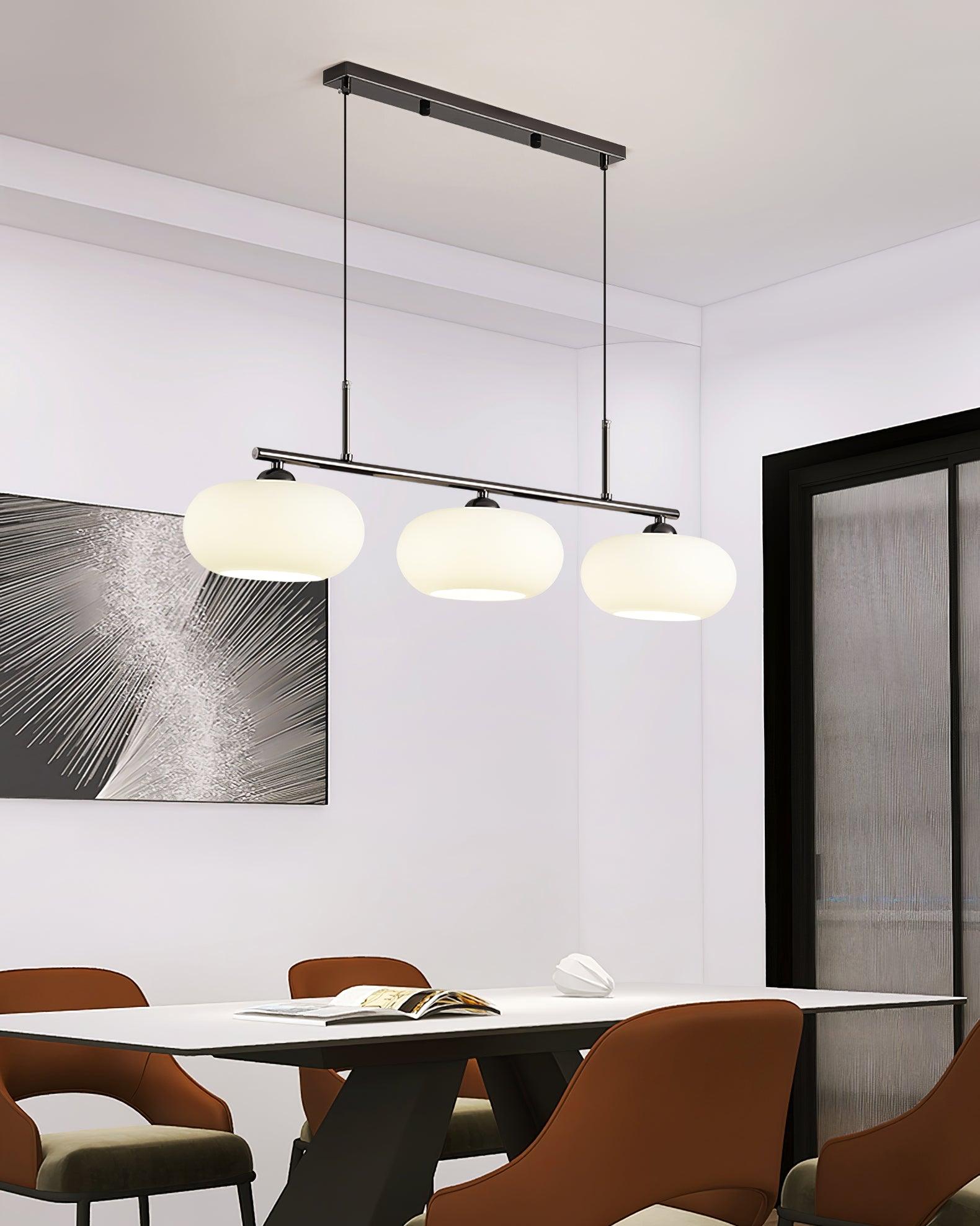 Lustra Pendant Lamp 3-Light Globe Shaped Linear-Neutral Decor