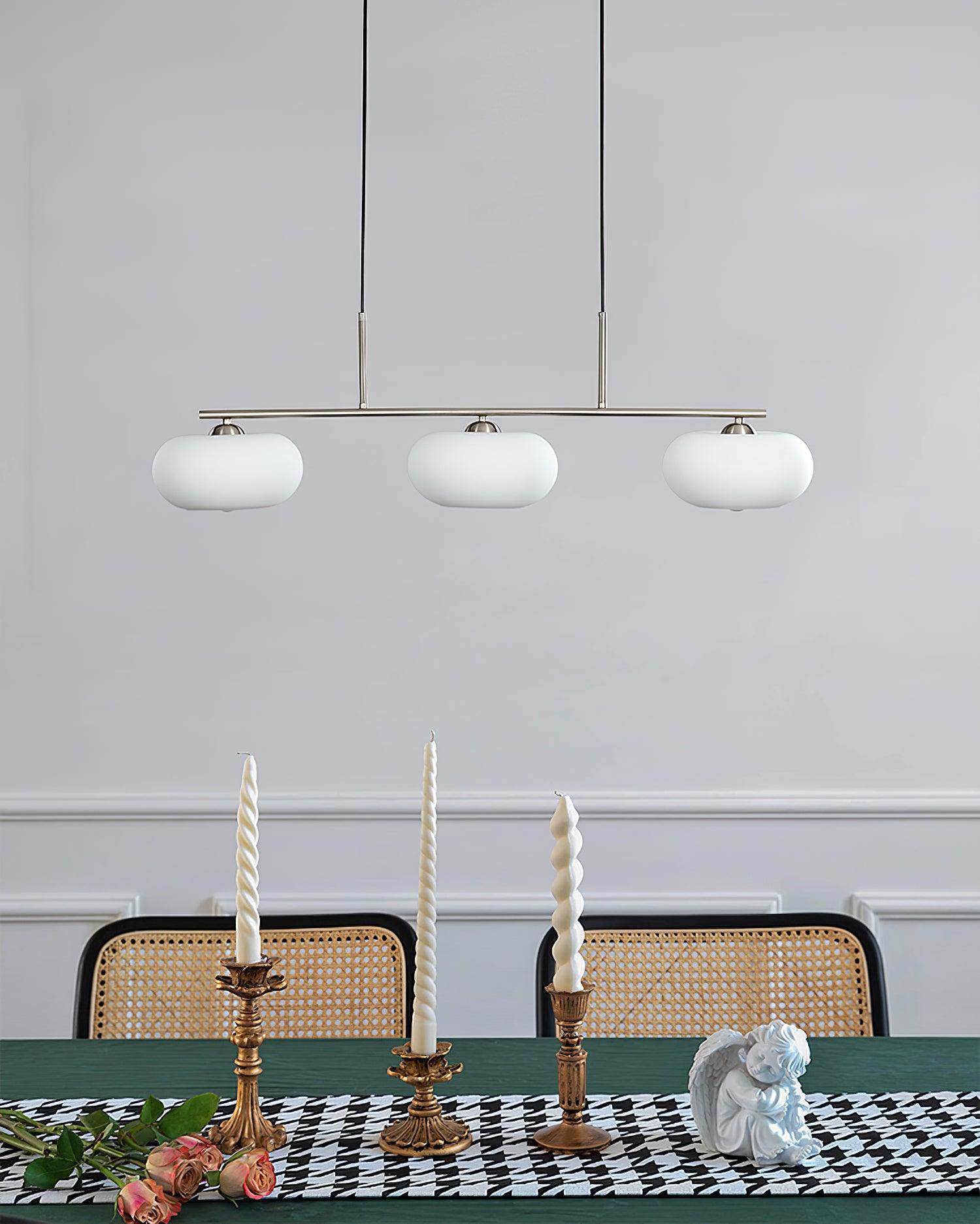Lustra Pendant Lamp 3-Light Globe Shaped Linear-Neutral Decor