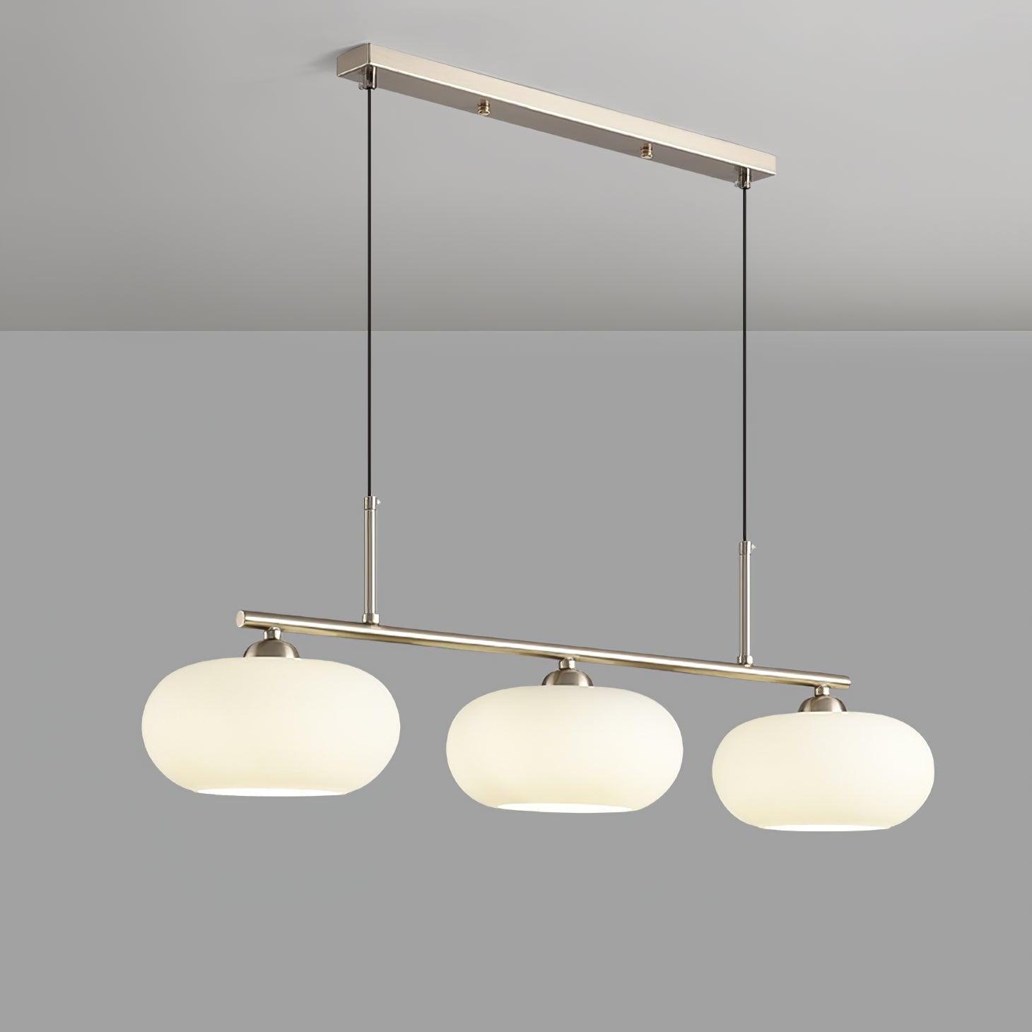 Lustra Pendant Lamp 3-Light Globe Shaped Linear-Neutral Decor