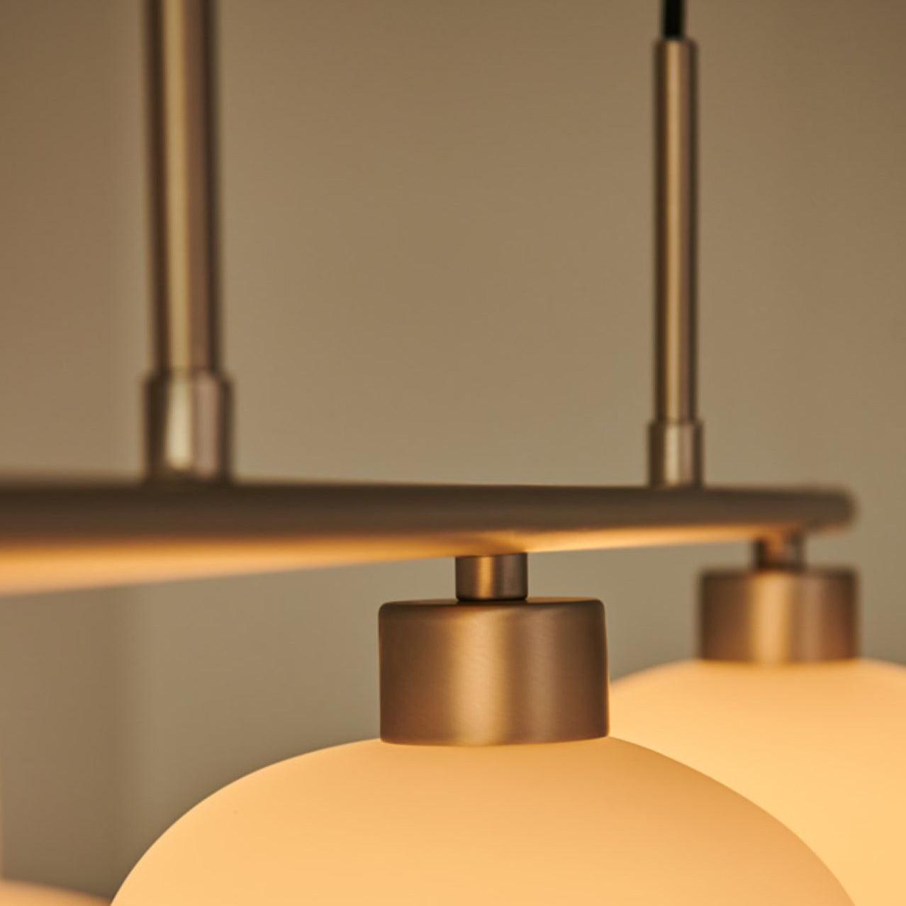 Lustra Pendant Lamp 3-Light Globe Shaped Linear-Neutral Decor