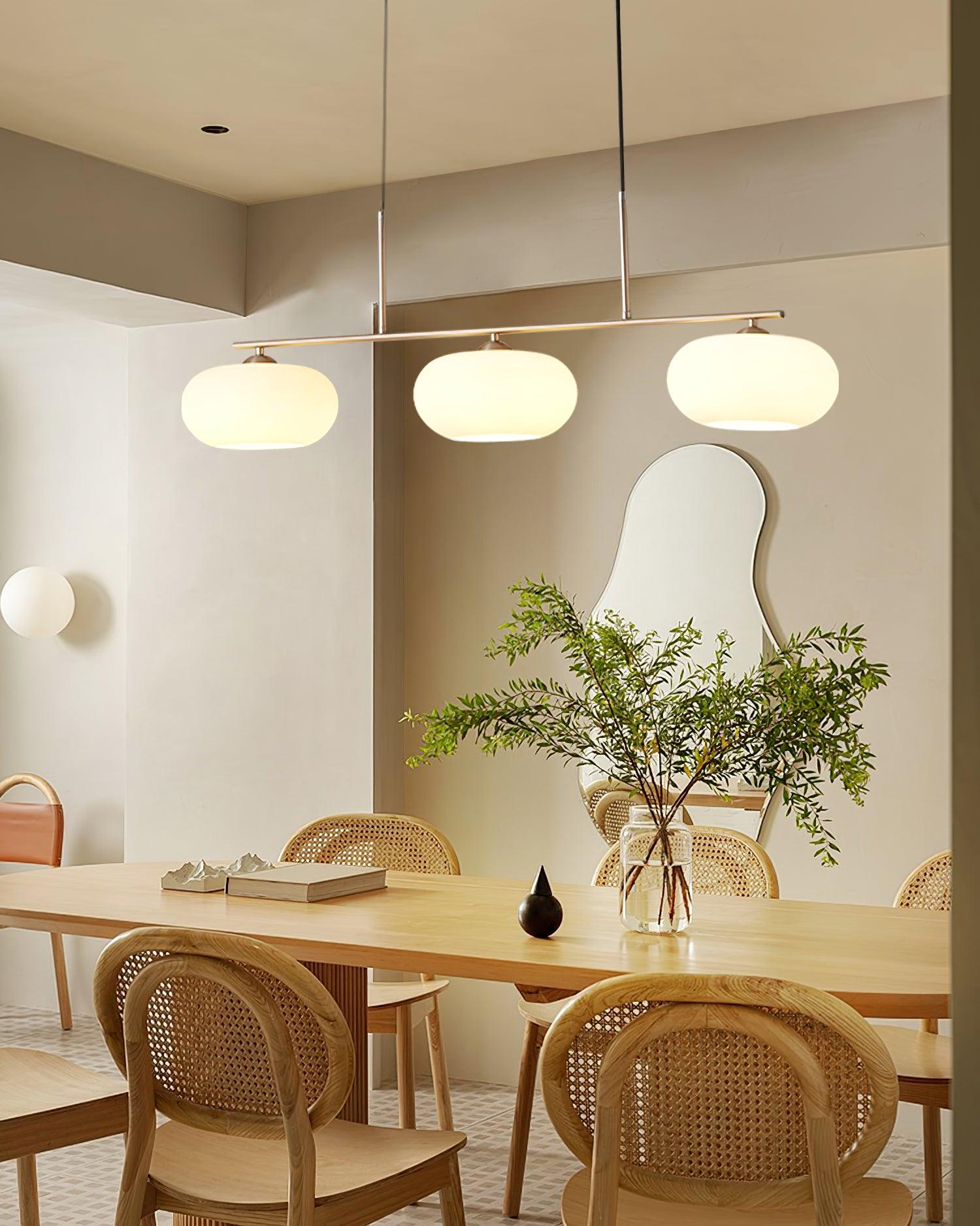 Lustra Pendant Lamp 3-Light Globe Shaped Linear-Neutral Decor