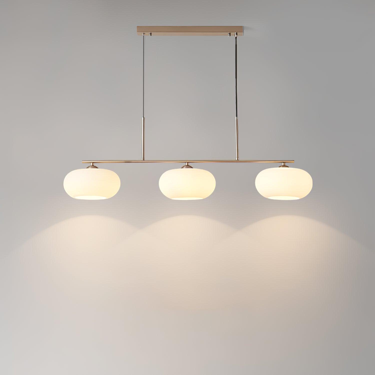 Lustra Pendant Lamp 3-Light Globe Shaped Linear-Neutral Decor