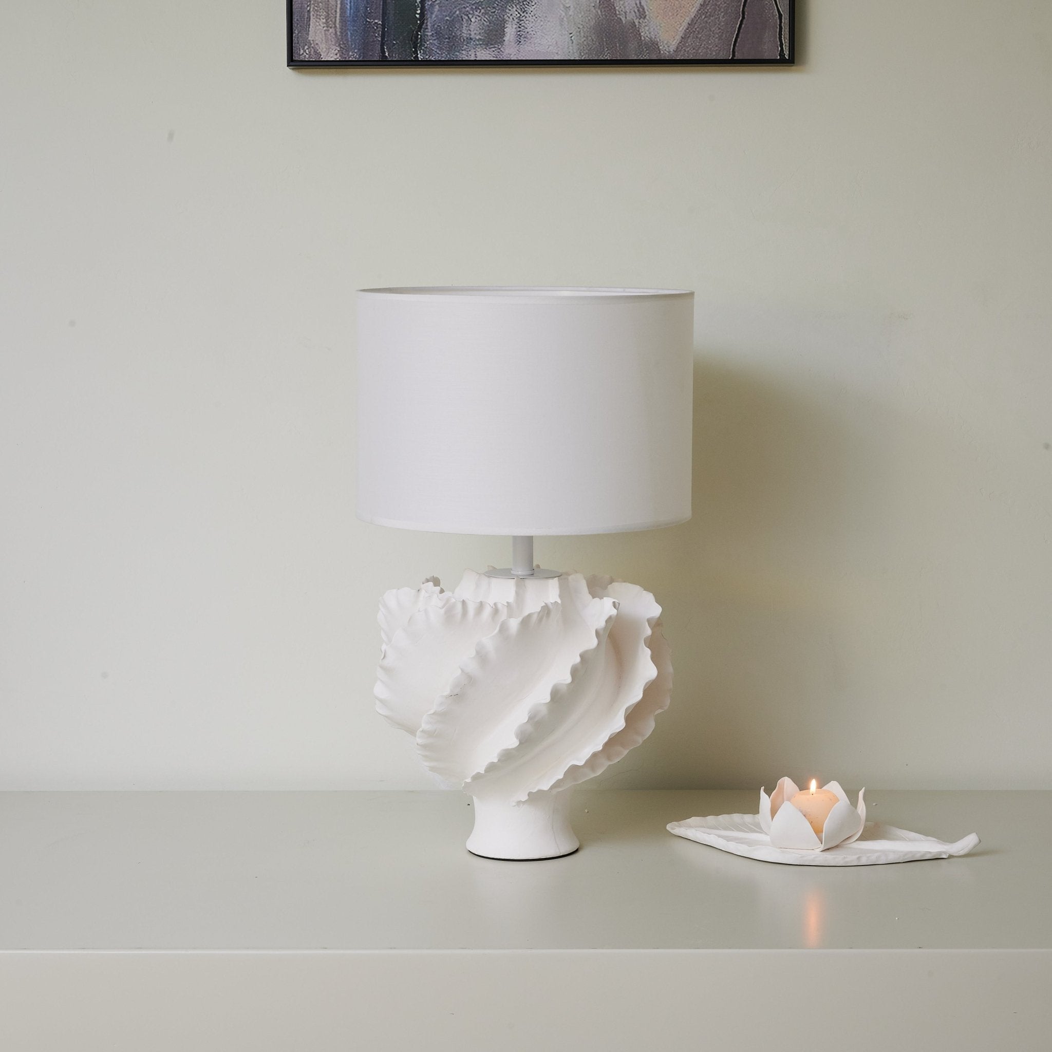 Keith Modern Ceramics Table Lamp-Neutral Decor