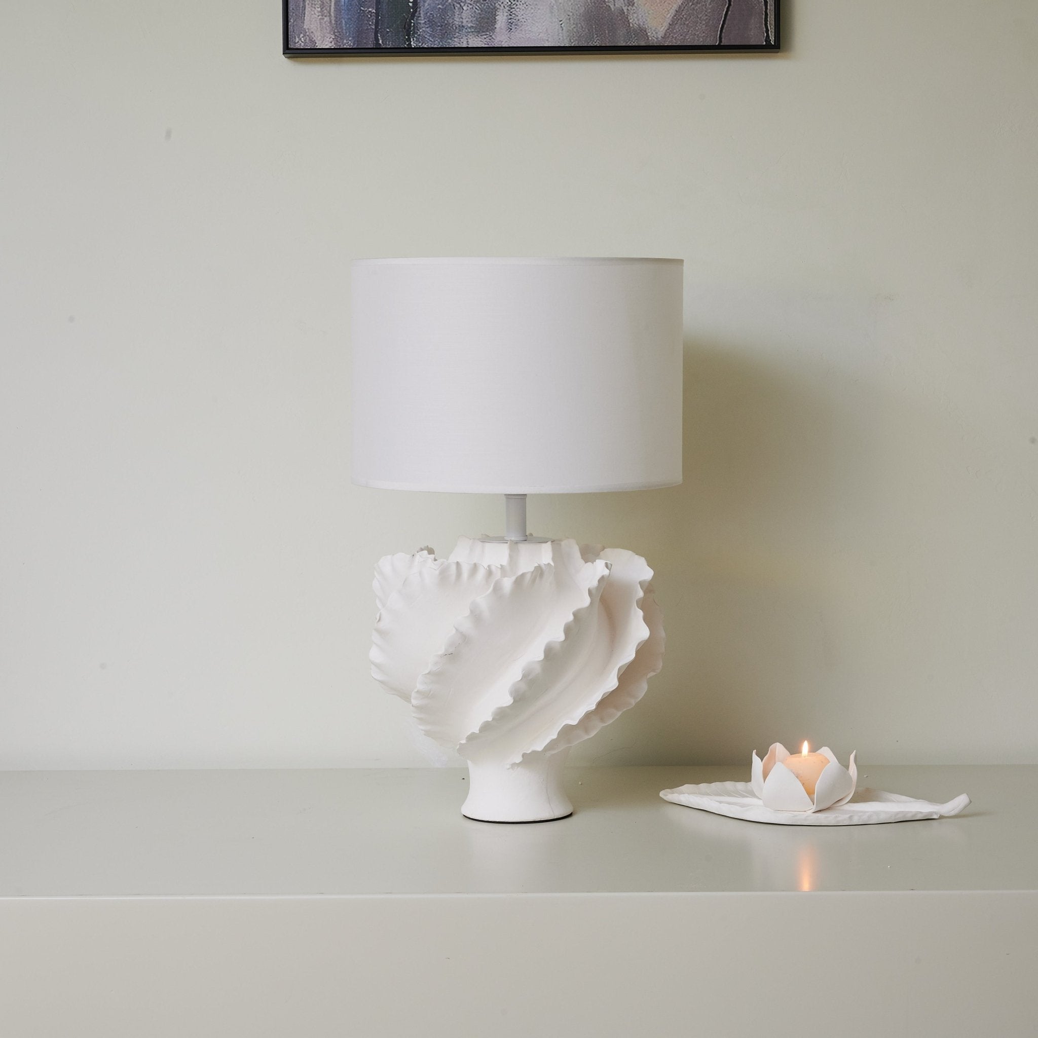 Keith Modern Ceramics Table Lamp-Neutral Decor