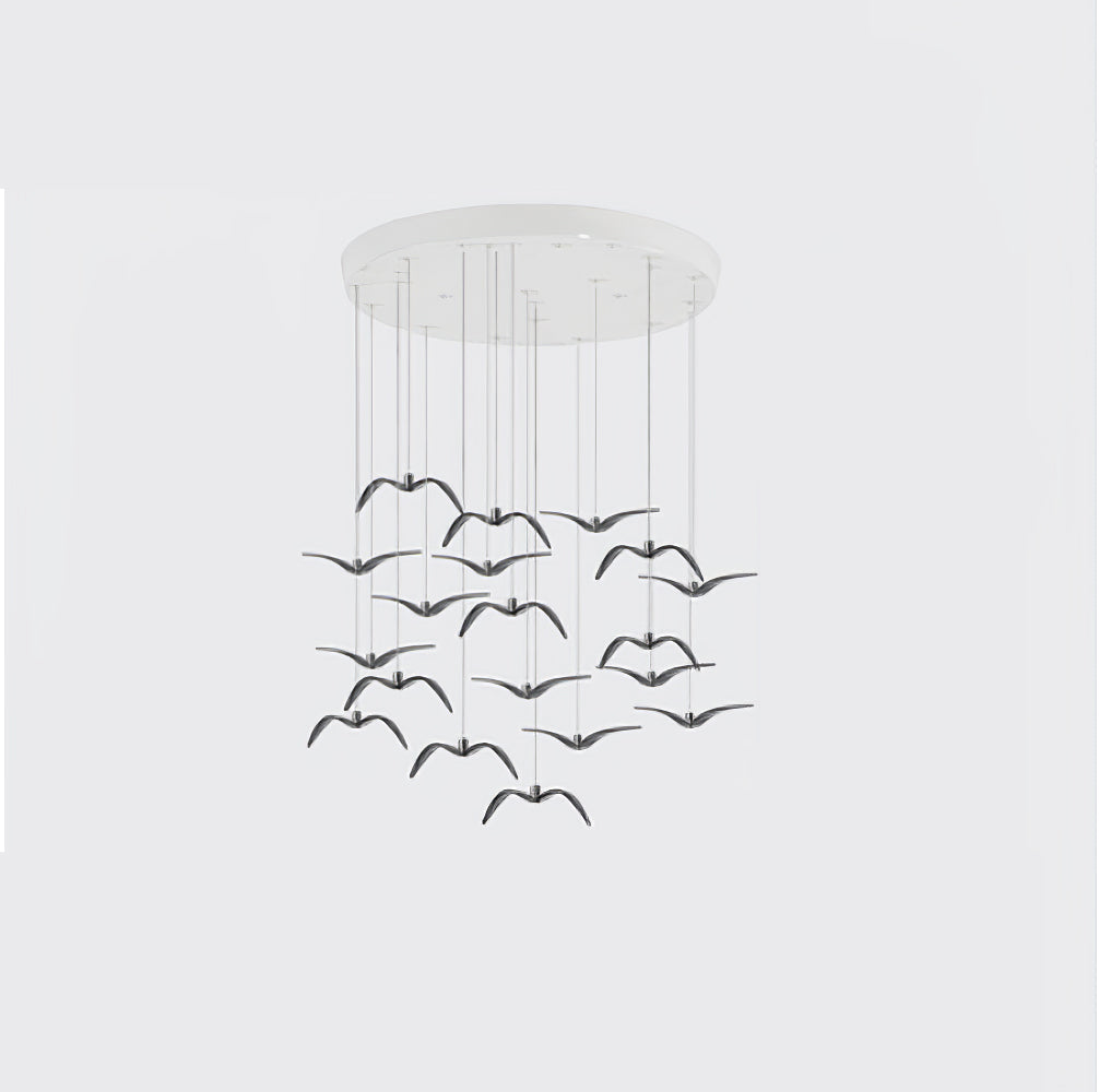 Ivoren Pendant Lamp Bird Wings for Living Room-Neutral Decor