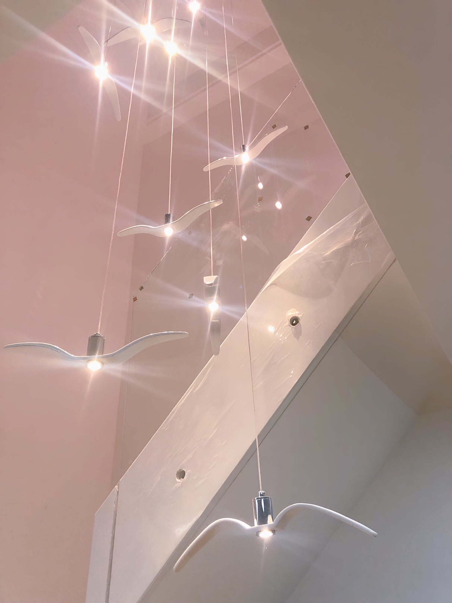 Ivoren Pendant Lamp Bird Wings for Living Room-Neutral Decor
