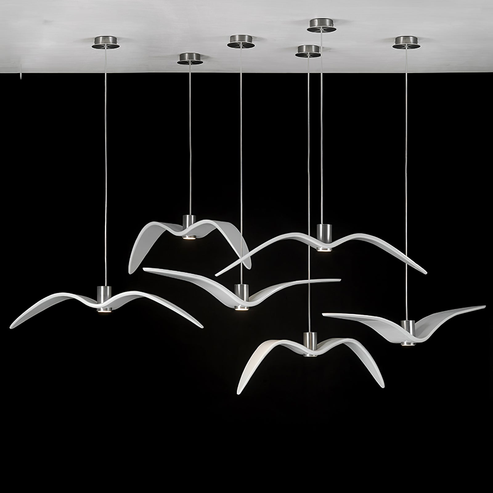 Ivoren Pendant Lamp Bird Wings for Living Room-Neutral Decor