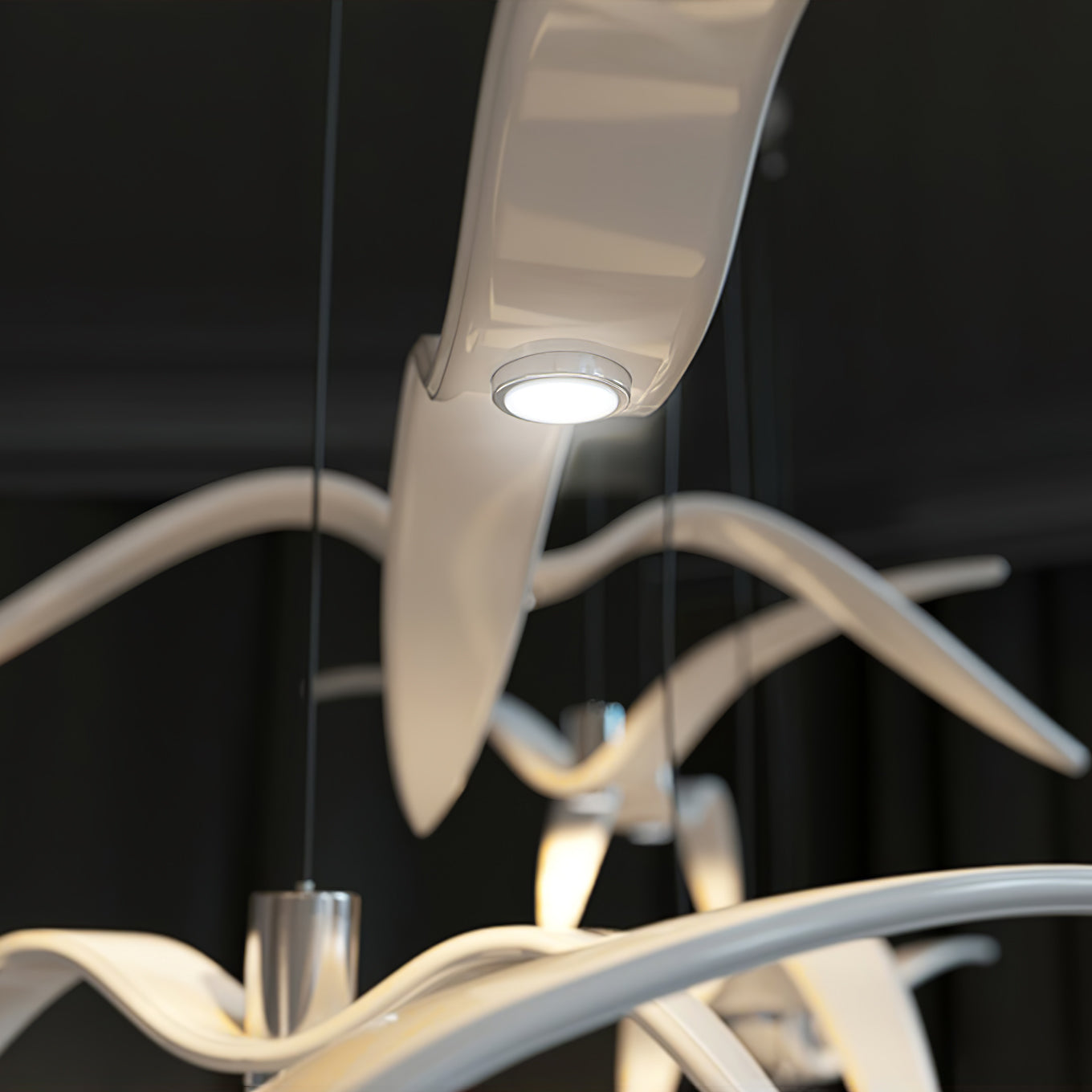 Ivoren Pendant Lamp Bird Wings for Living Room-Neutral Decor