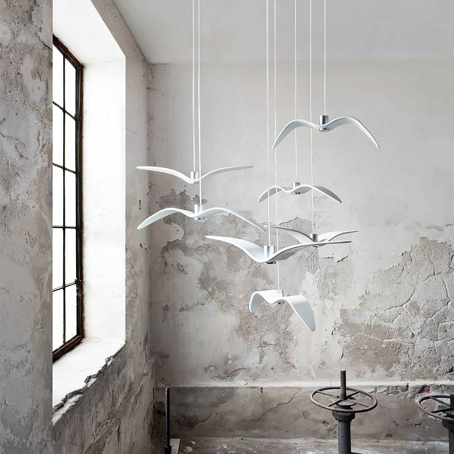 Ivoren Pendant Lamp Bird Wings for Living Room-Neutral Decor