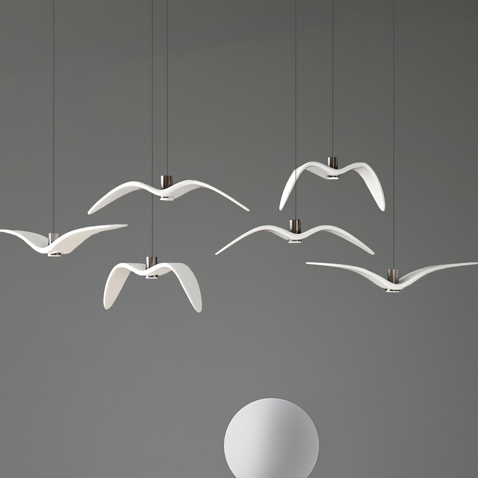Ivoren Pendant Lamp Bird Wings for Living Room-Neutral Decor