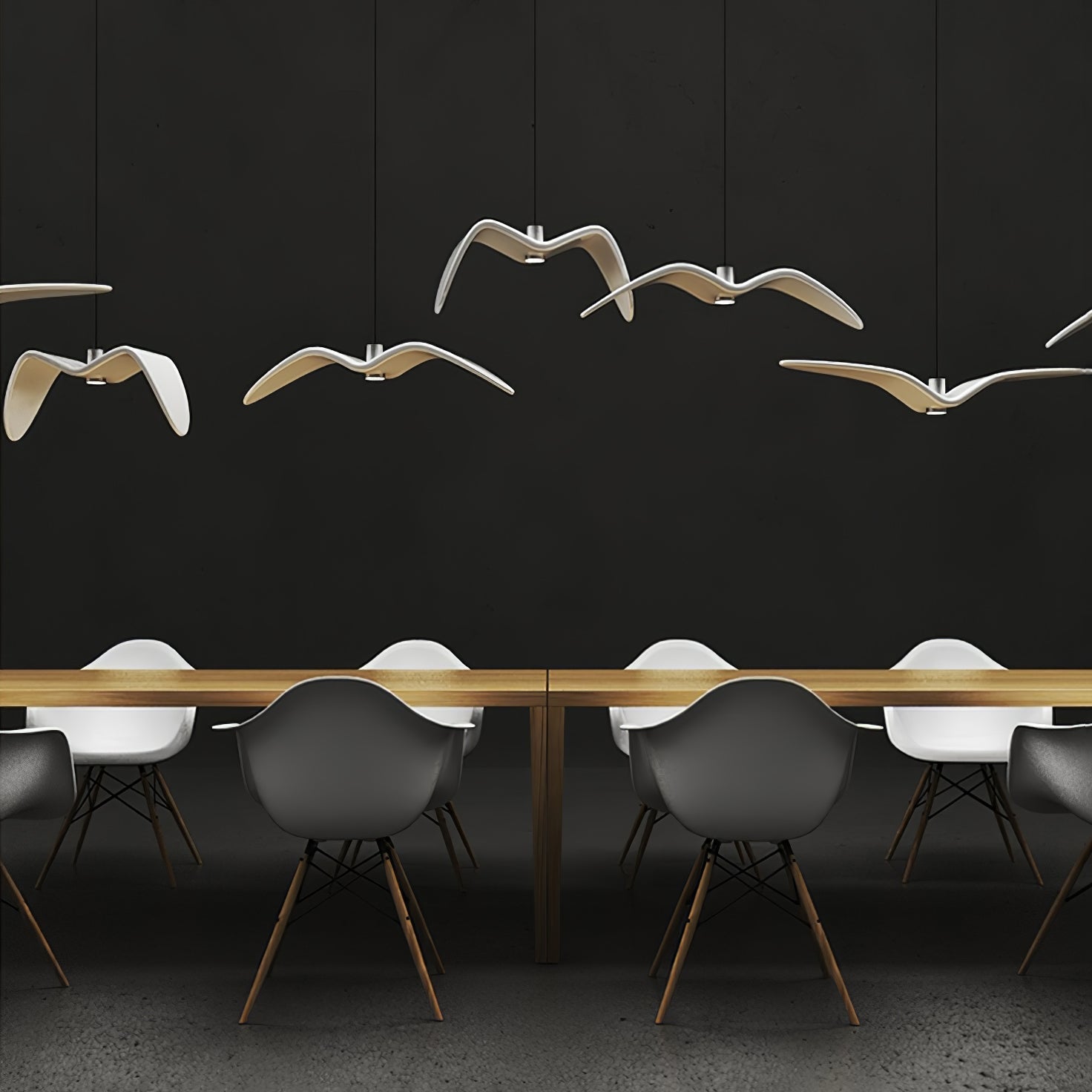 Ivoren Pendant Lamp Bird Wings for Living Room-Neutral Decor