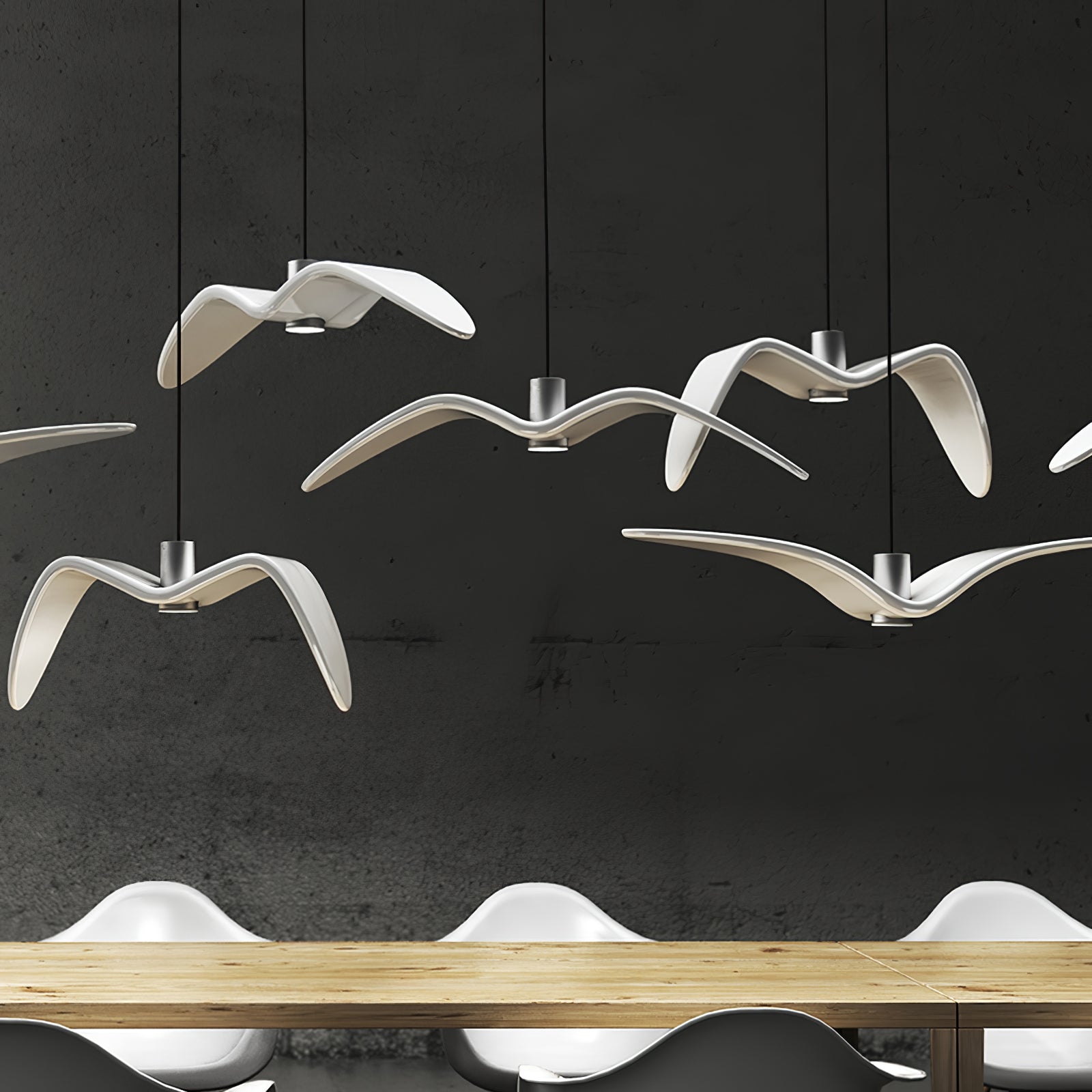 Ivoren Pendant Lamp Bird Wings for Living Room-Neutral Decor