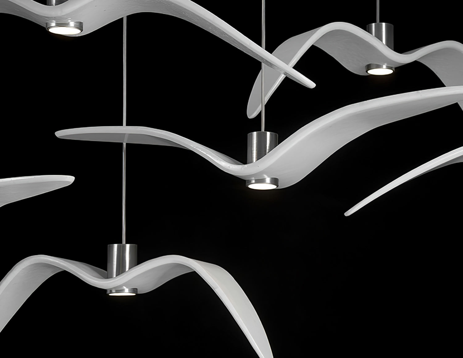 Ivoren Pendant Lamp Bird Wings for Living Room-Neutral Decor