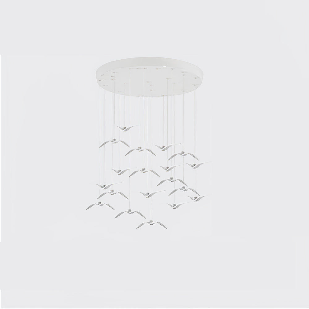 Ivoren Pendant Lamp Bird Wings for Living Room-Neutral Decor