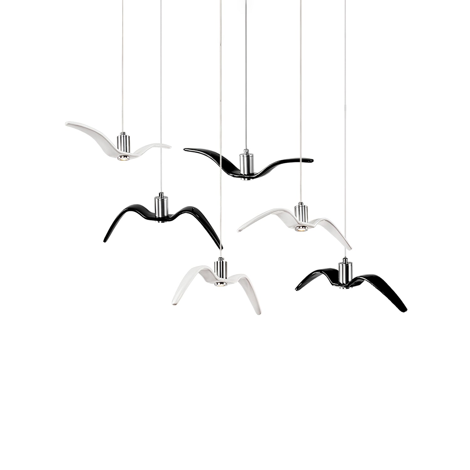 Ivoren Pendant Lamp Bird Wings for Living Room-Neutral Decor