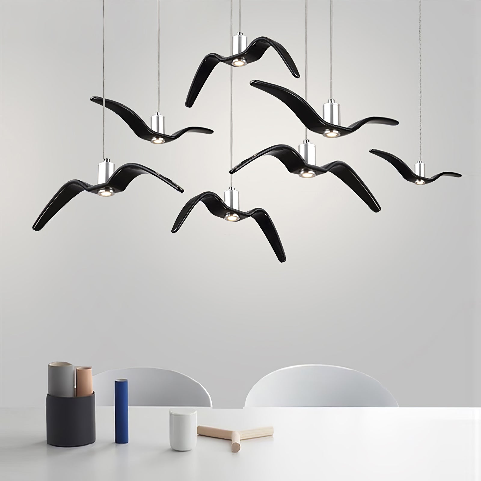 Ivoren Pendant Lamp Bird Wings for Living Room-Neutral Decor