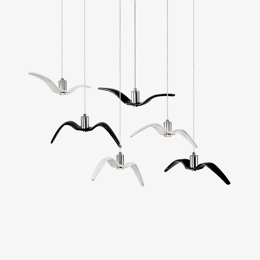 Ivoren Pendant Lamp Bird Wings for Living Room-Neutral Decor