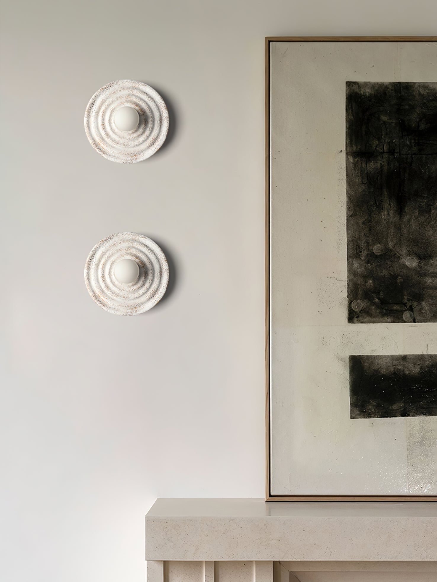 Ersila Modern Minimalist Resin Wall Lamp-Neutral Decor