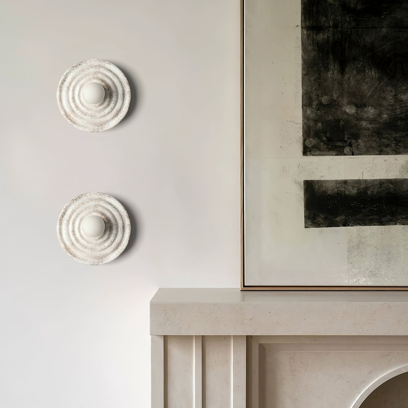 Ersila Modern Minimalist Resin Wall Lamp-Neutral Decor