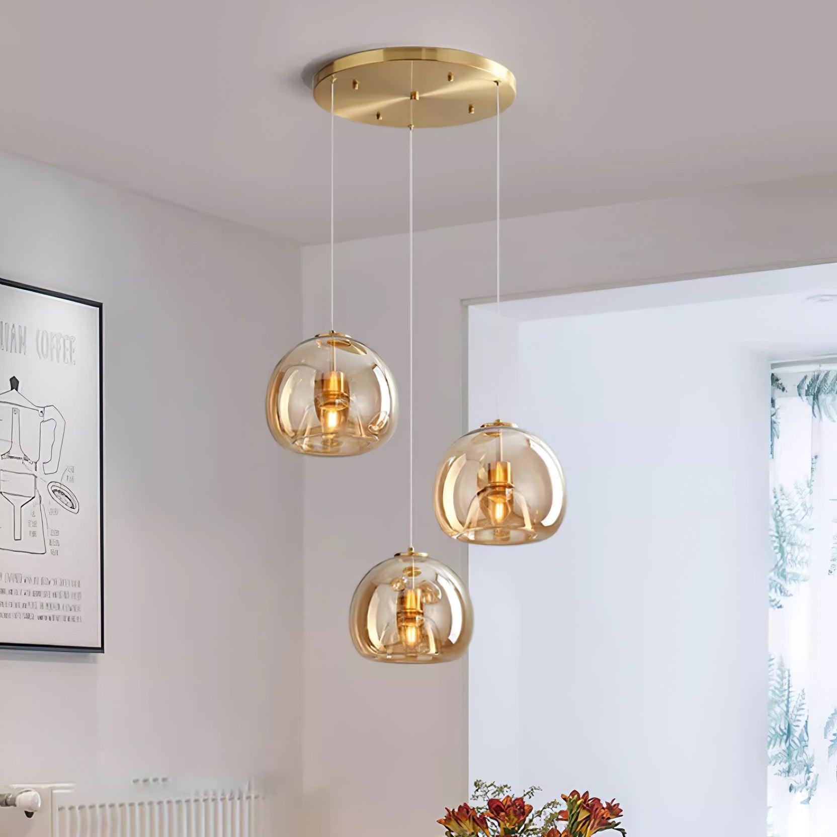 Avola  Glass  Pendant Light