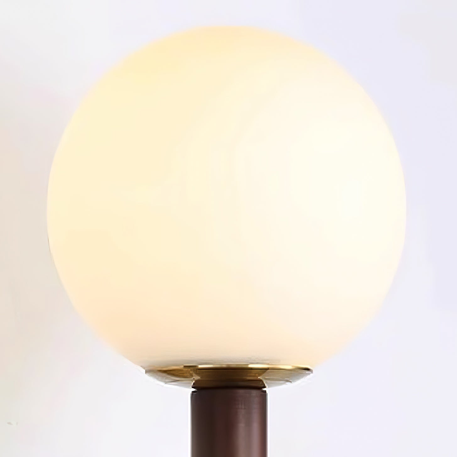 Wall Lamp Gourd in Metal Wood and Glass Modern Style