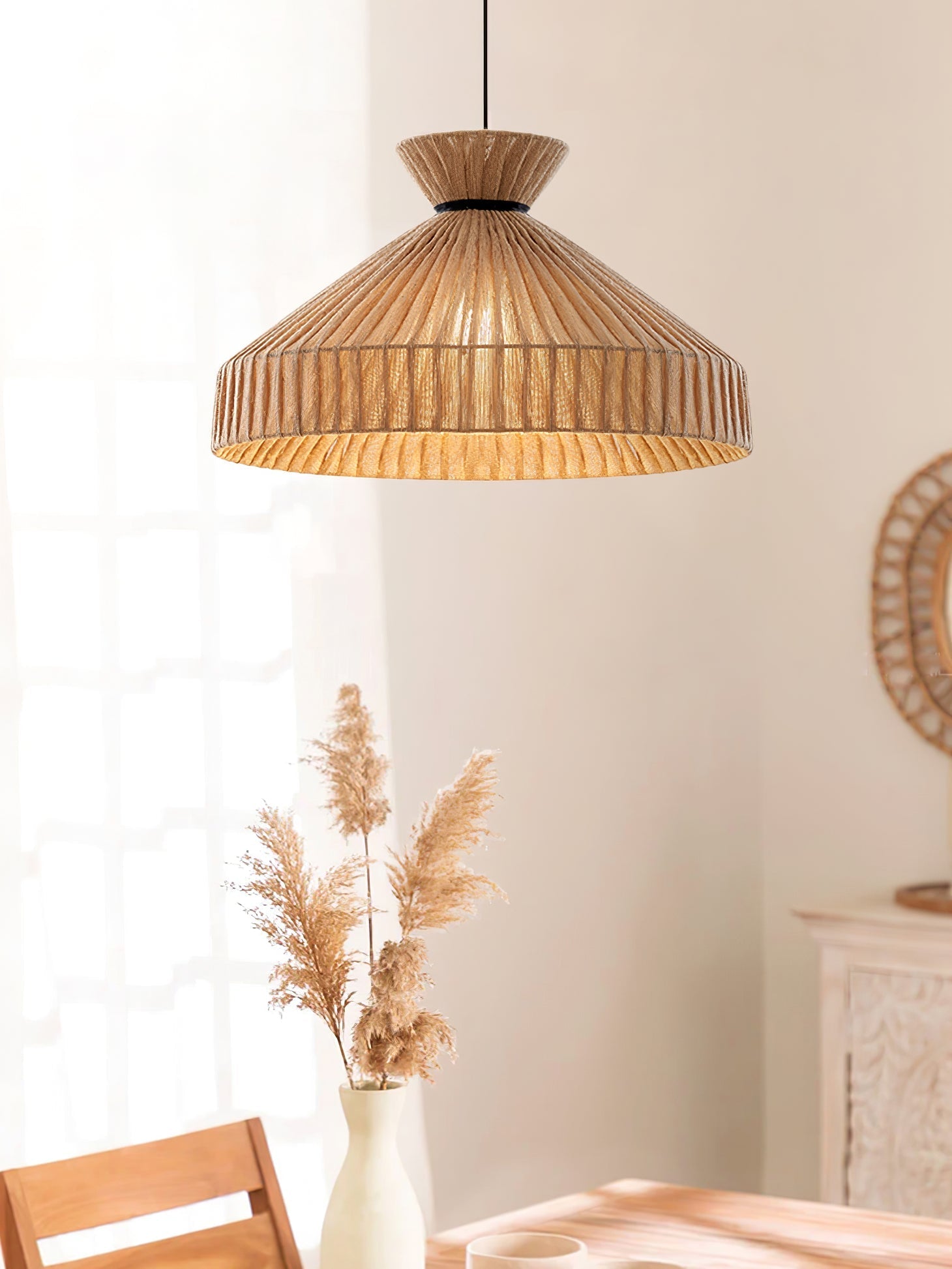Cusoren Elegance Tide Fabric Pendant Lamp-Neutral Decor