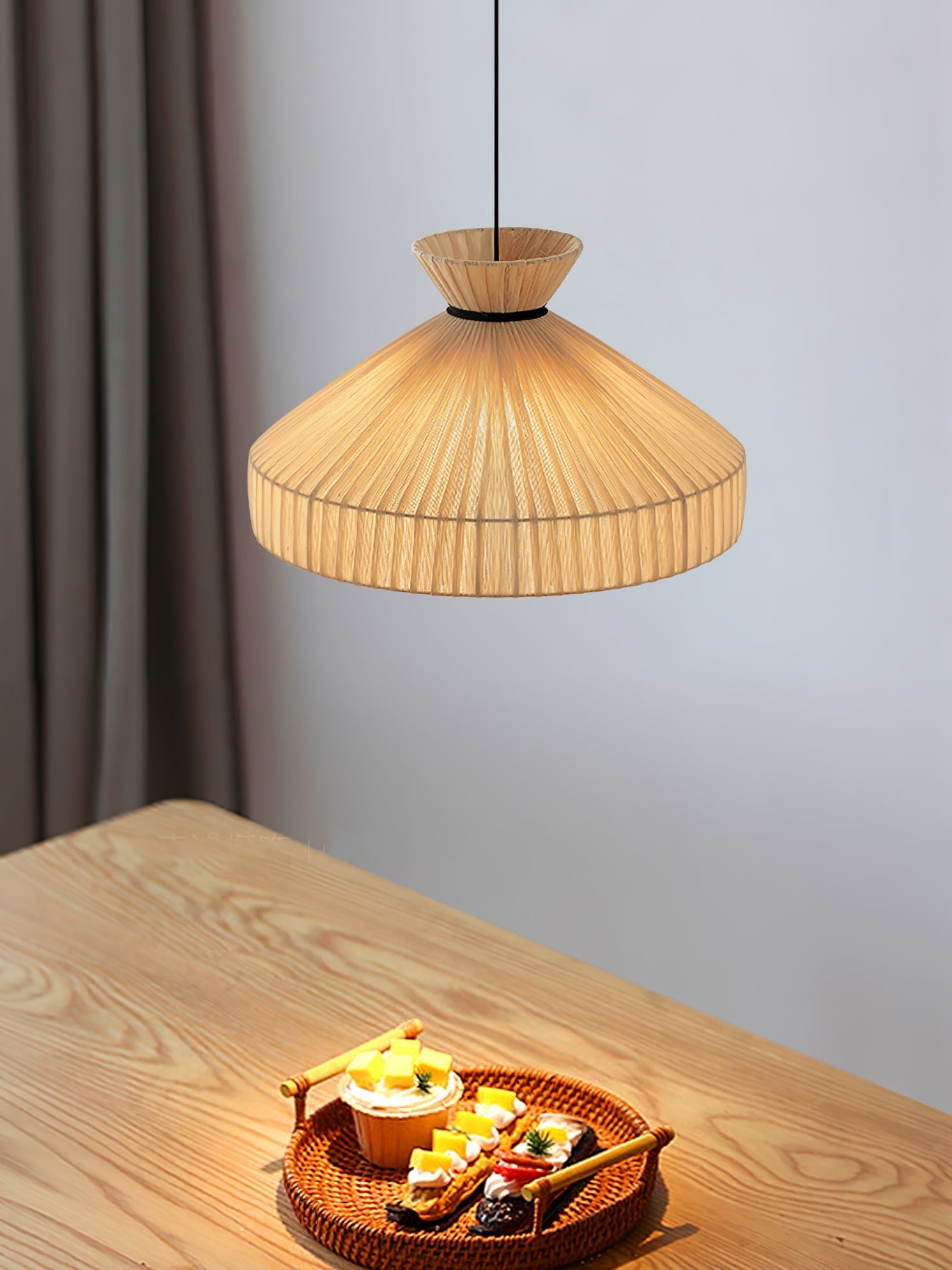 Cusoren Elegance Tide Fabric Pendant Lamp-Neutral Decor