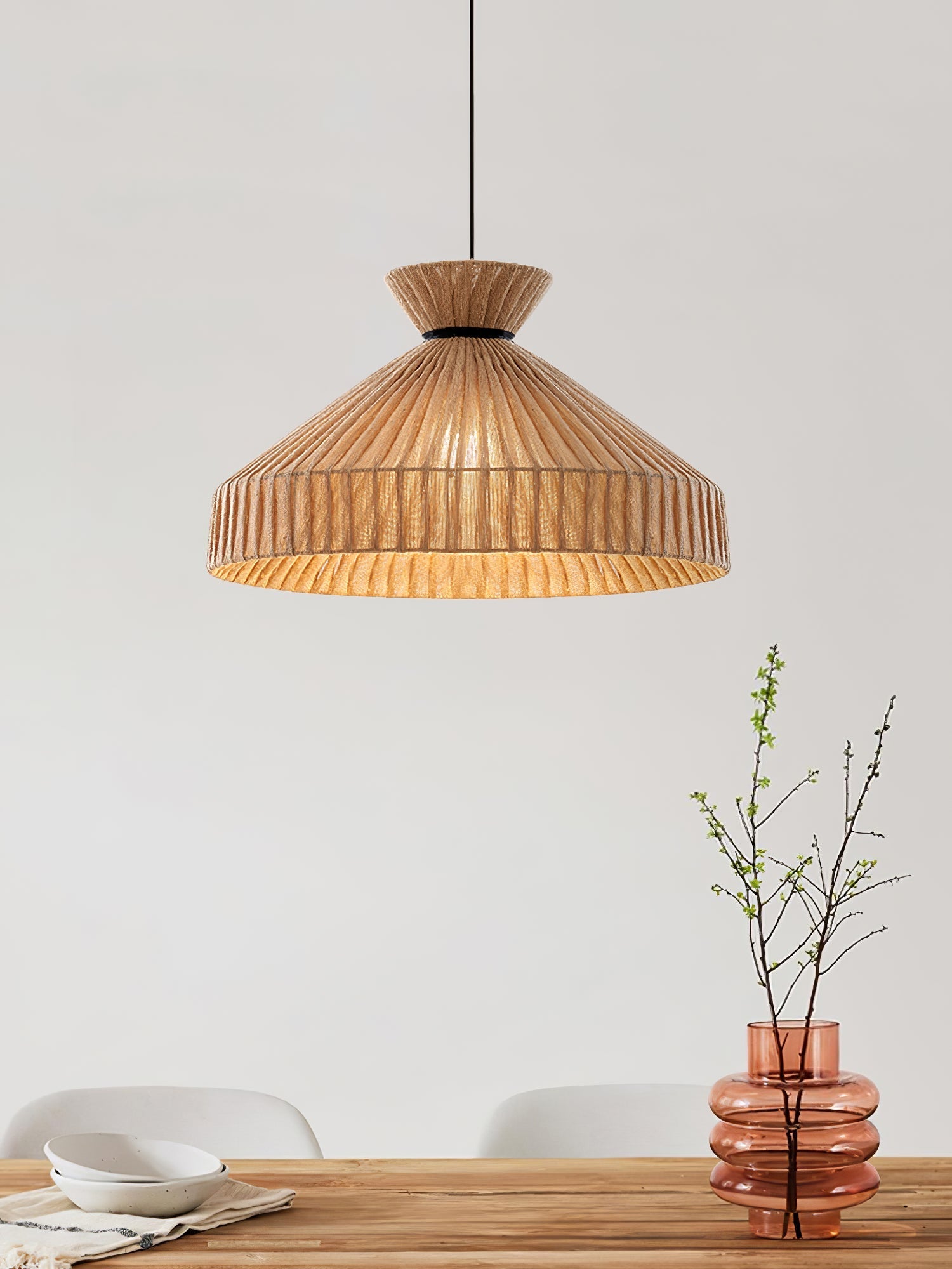 Cusoren Elegance Tide Fabric Pendant Lamp-Neutral Decor