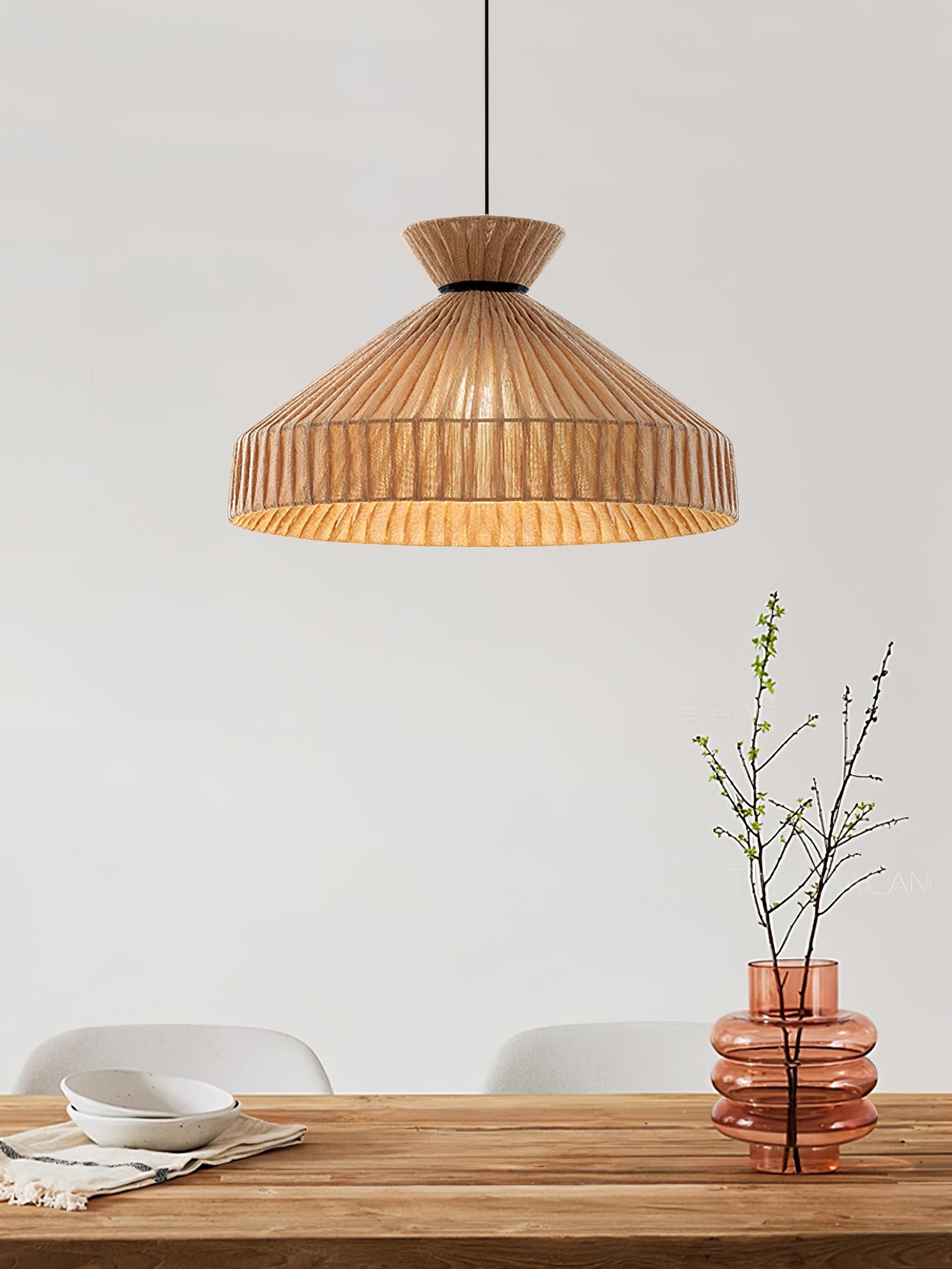 Cusoren Elegance Tide Fabric Pendant Lamp-Neutral Decor
