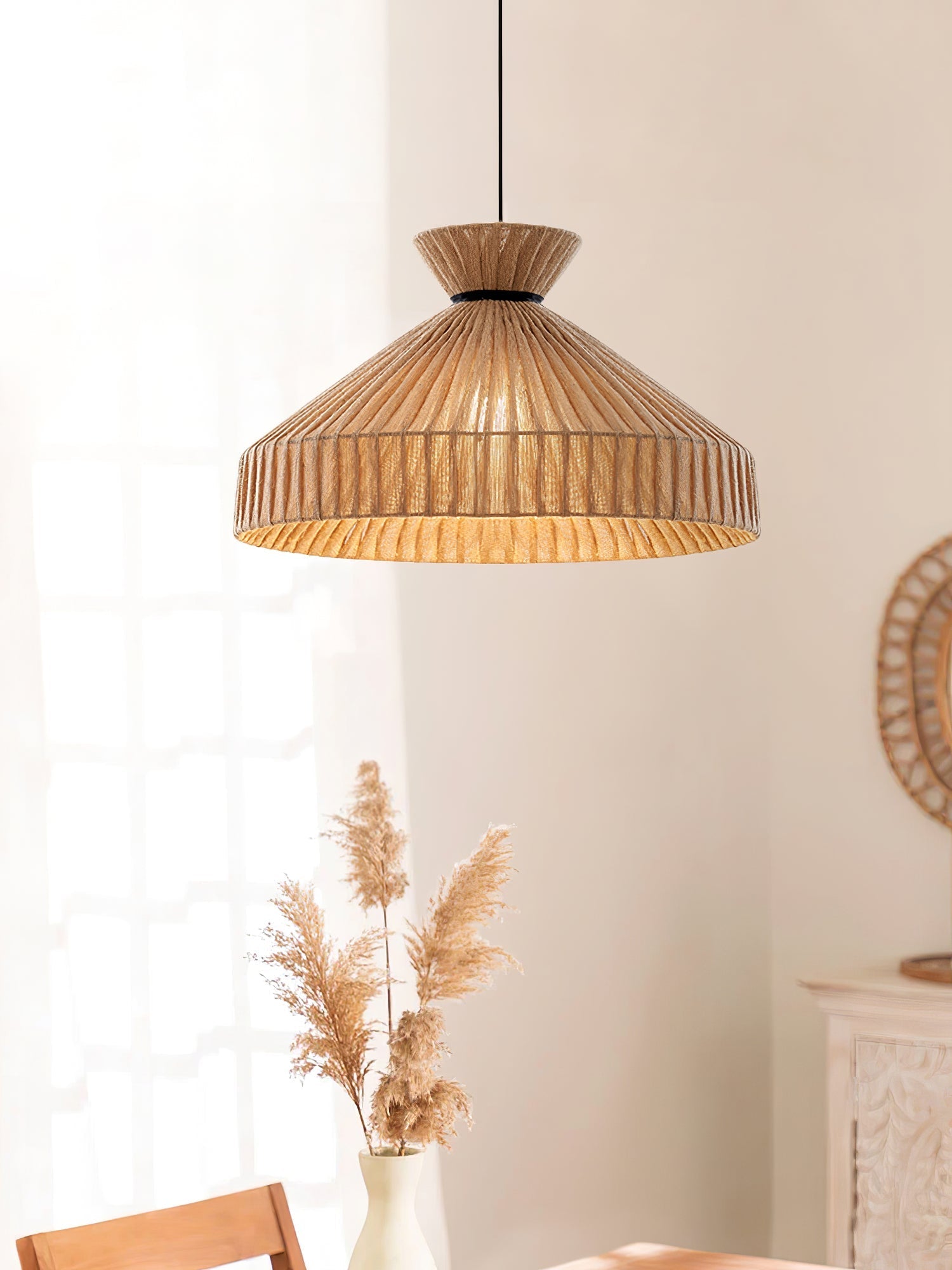 Cusoren Elegance Tide Fabric Pendant Lamp-Neutral Decor