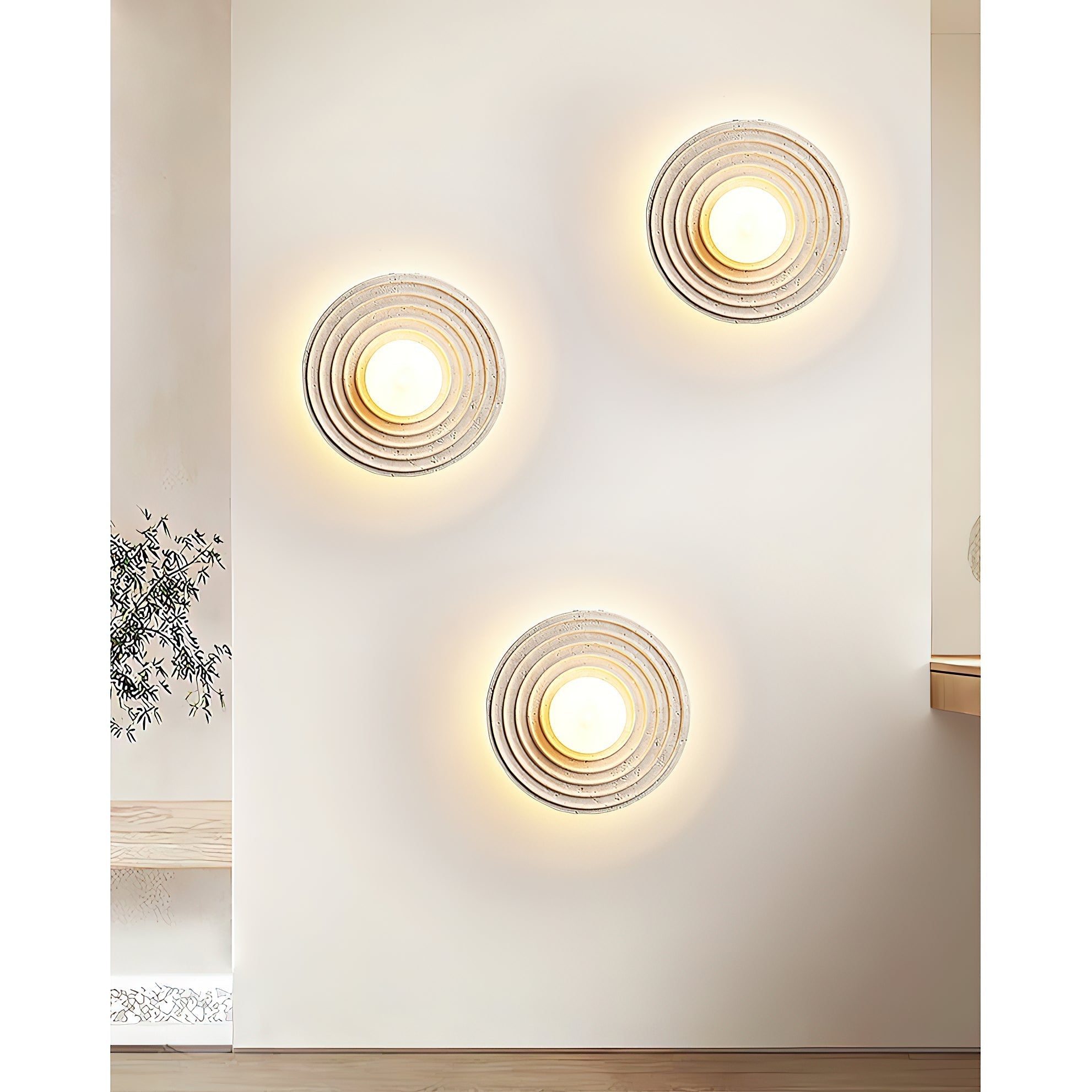 Solara Travertine Wall Lamp