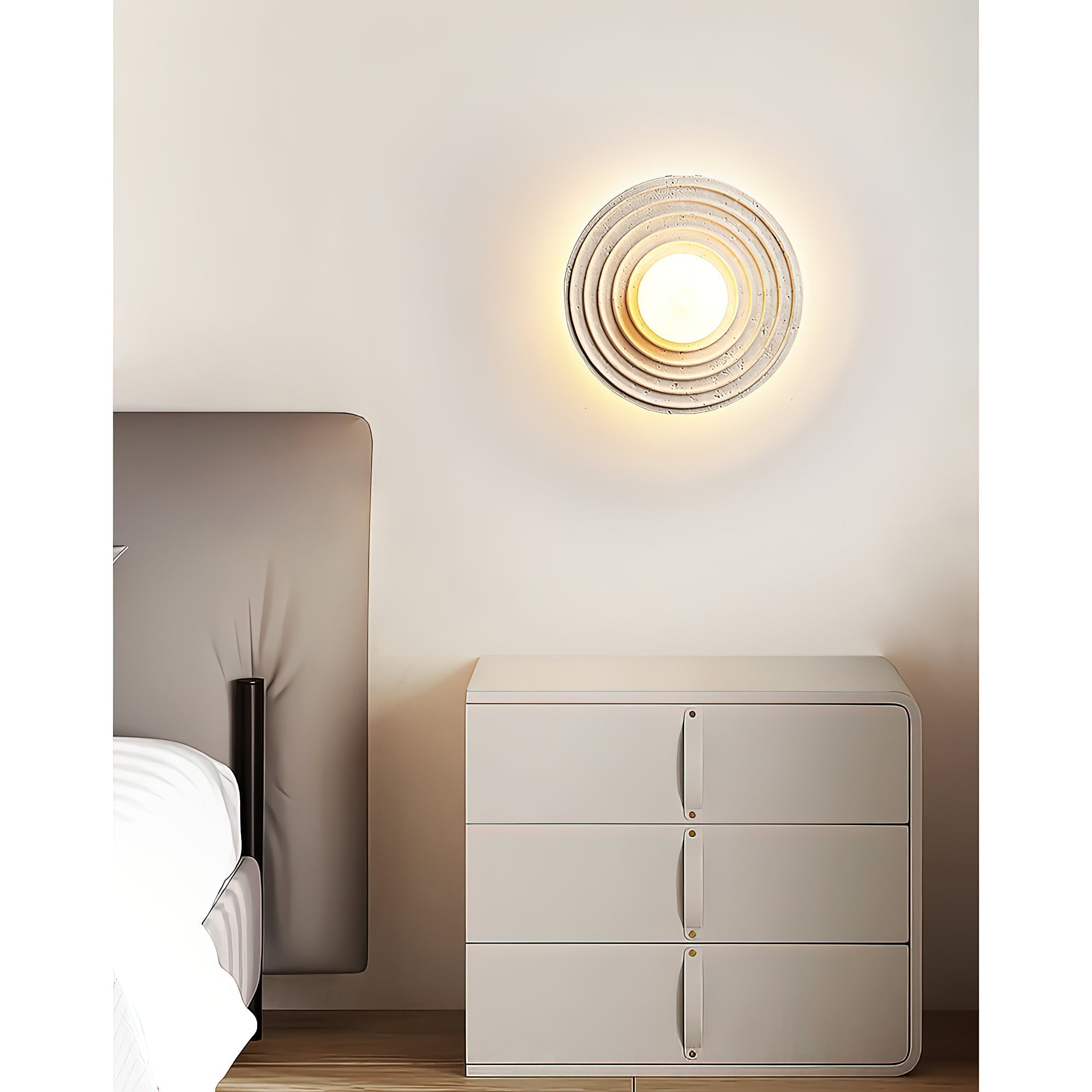 Solara Travertine Wall Lamp
