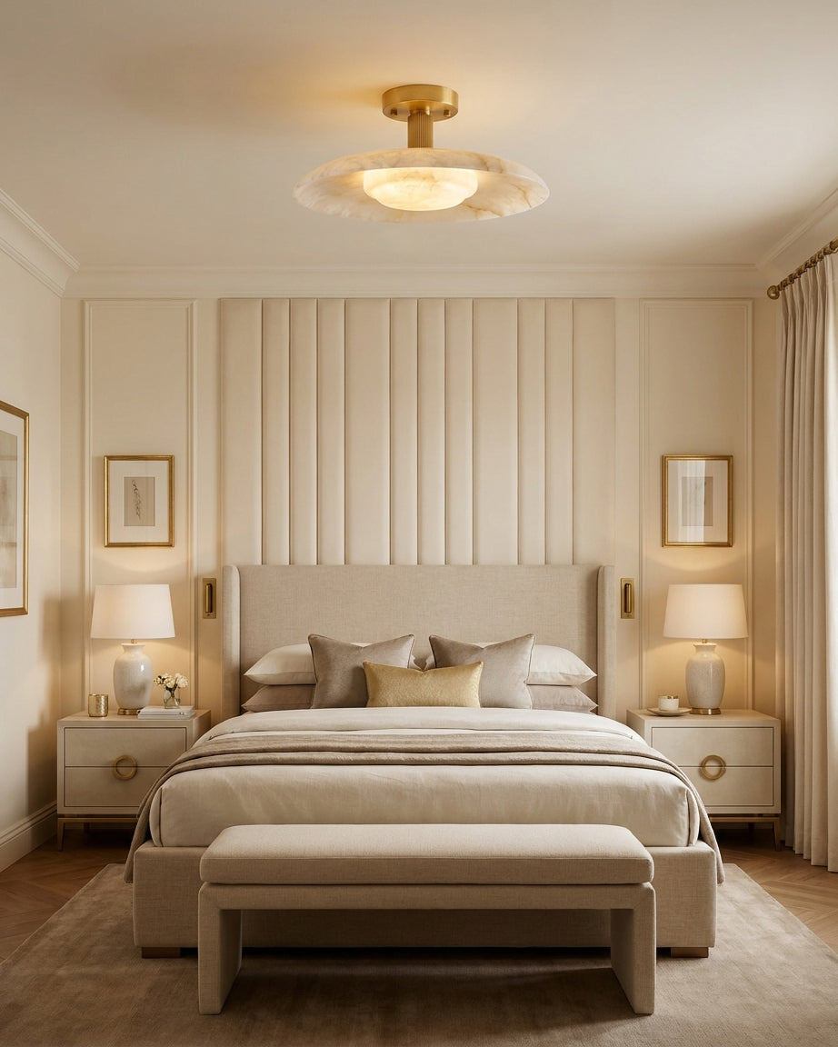 Aveline Alabaster Flush Mount
