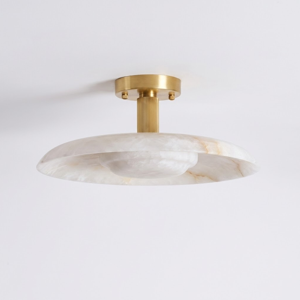 Aveline Alabaster Flush Mount