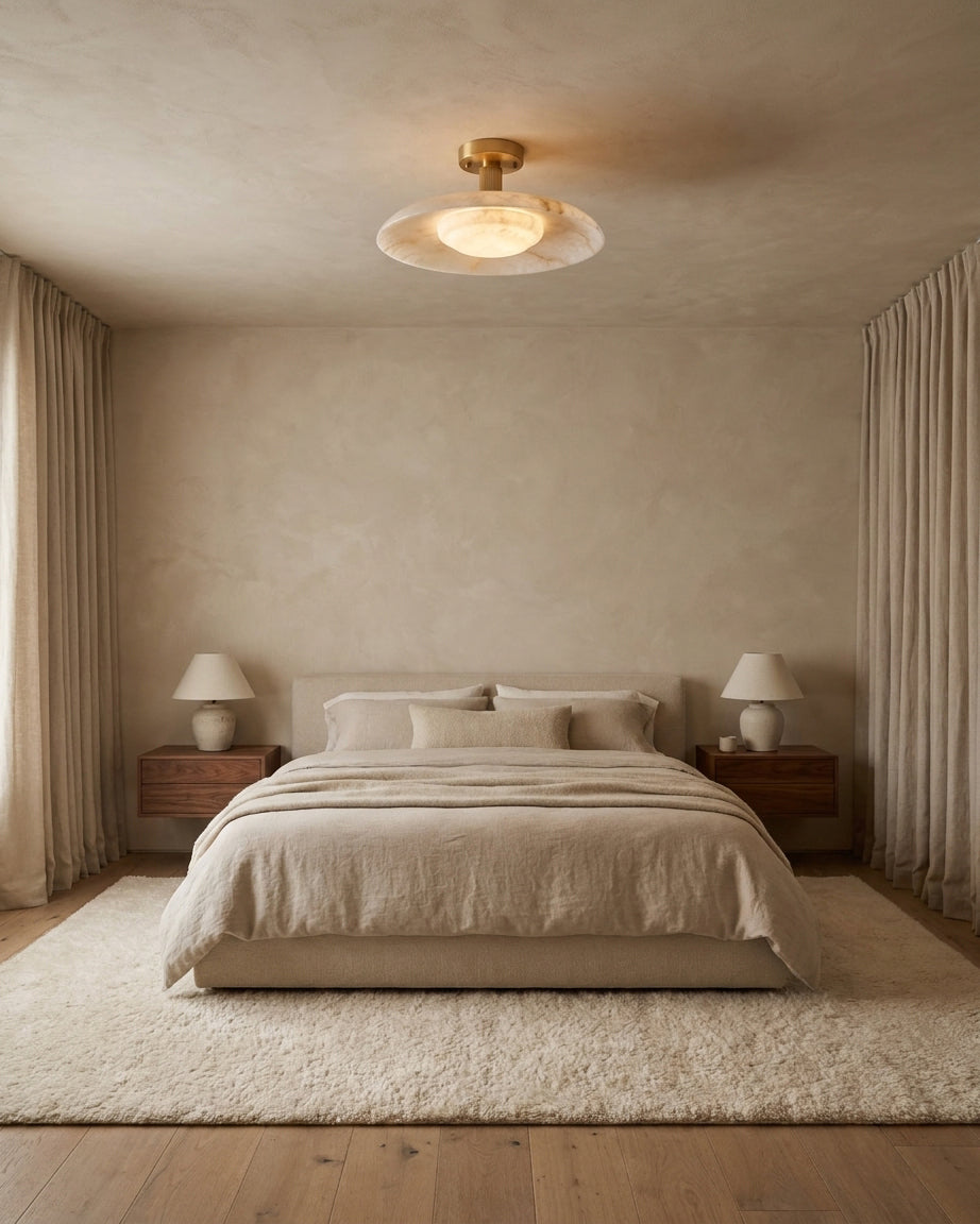 Aveline Alabaster Flush Mount