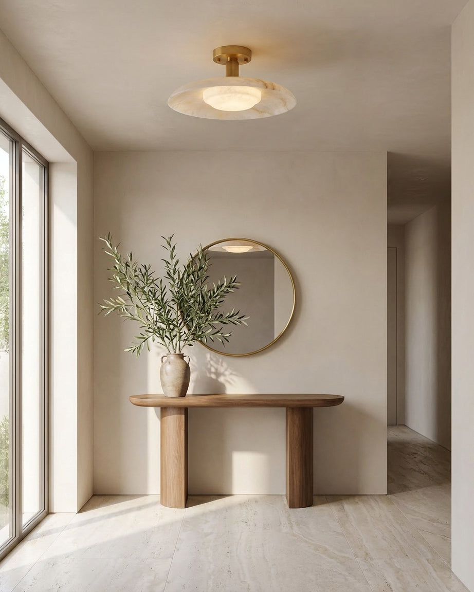 Aveline Alabaster Flush Mount
