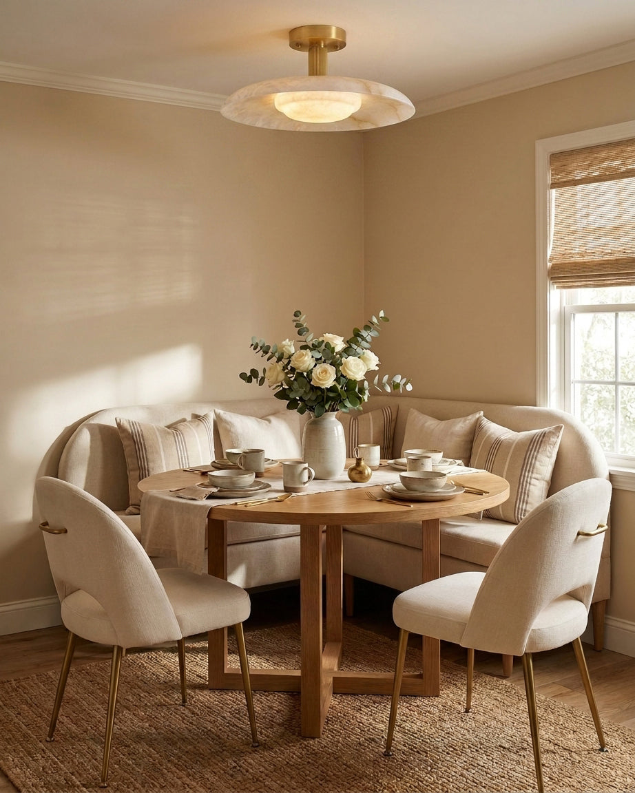Aveline Alabaster Flush Mount