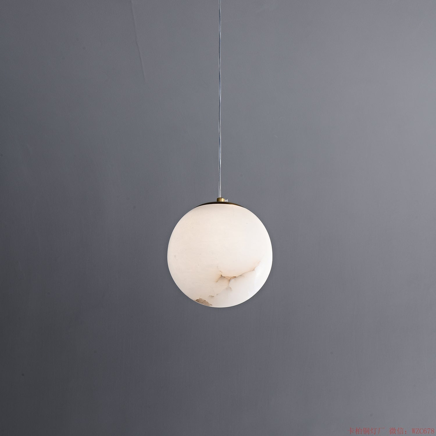 Norik Minimalist Alabaster Pendant Light-Neutral Decor