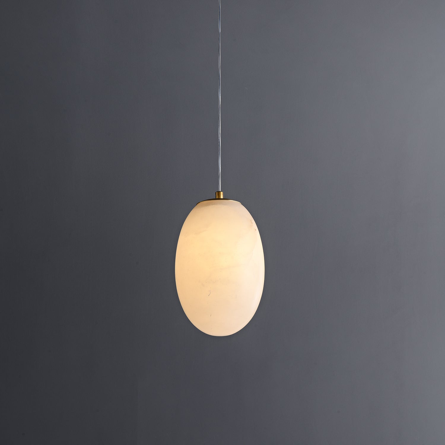 Norik Minimalist Alabaster Pendant Light-Neutral Decor