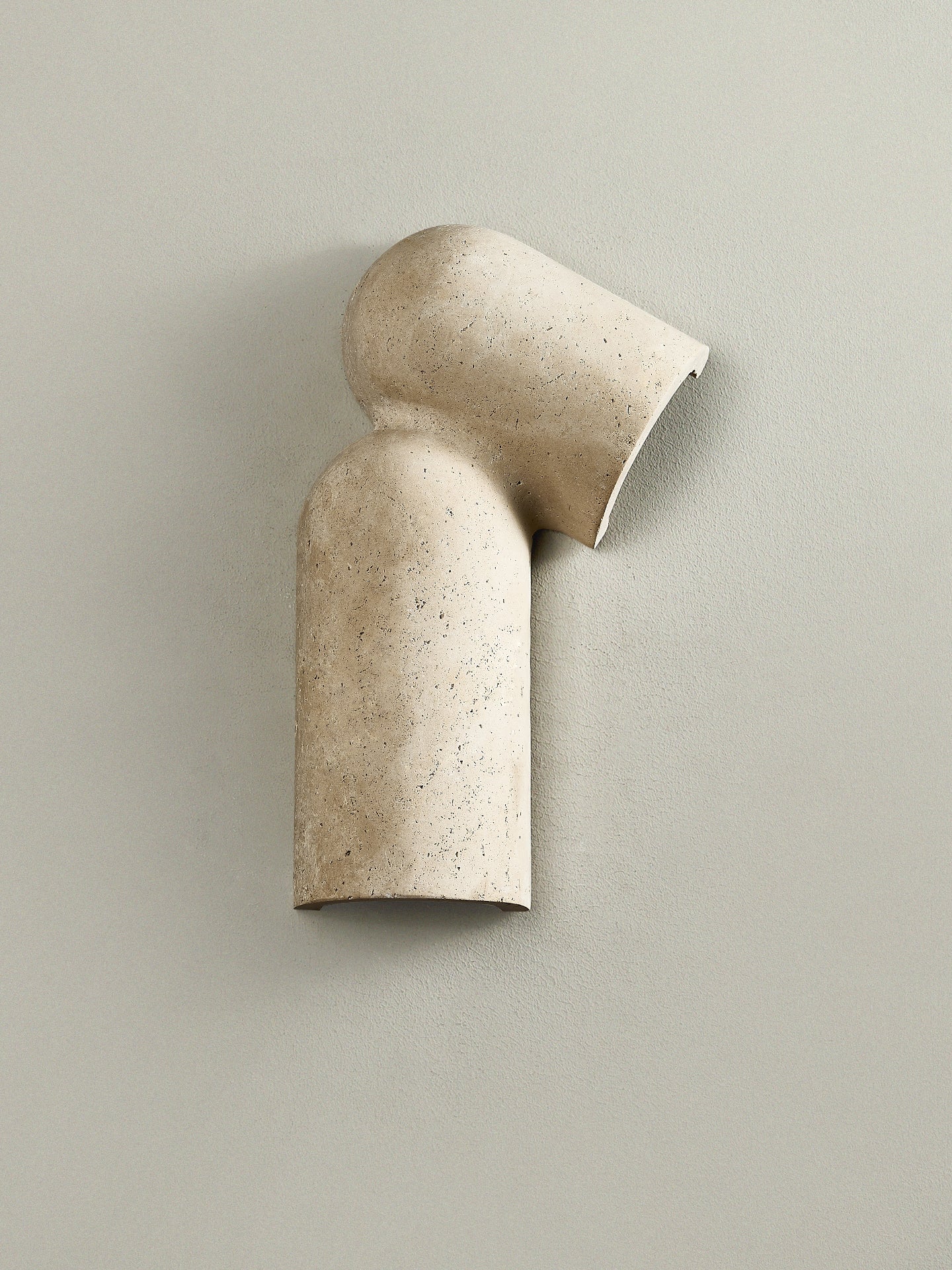 Alma Fancy Yellow Travertine Wall Lamp-Neutral Decor