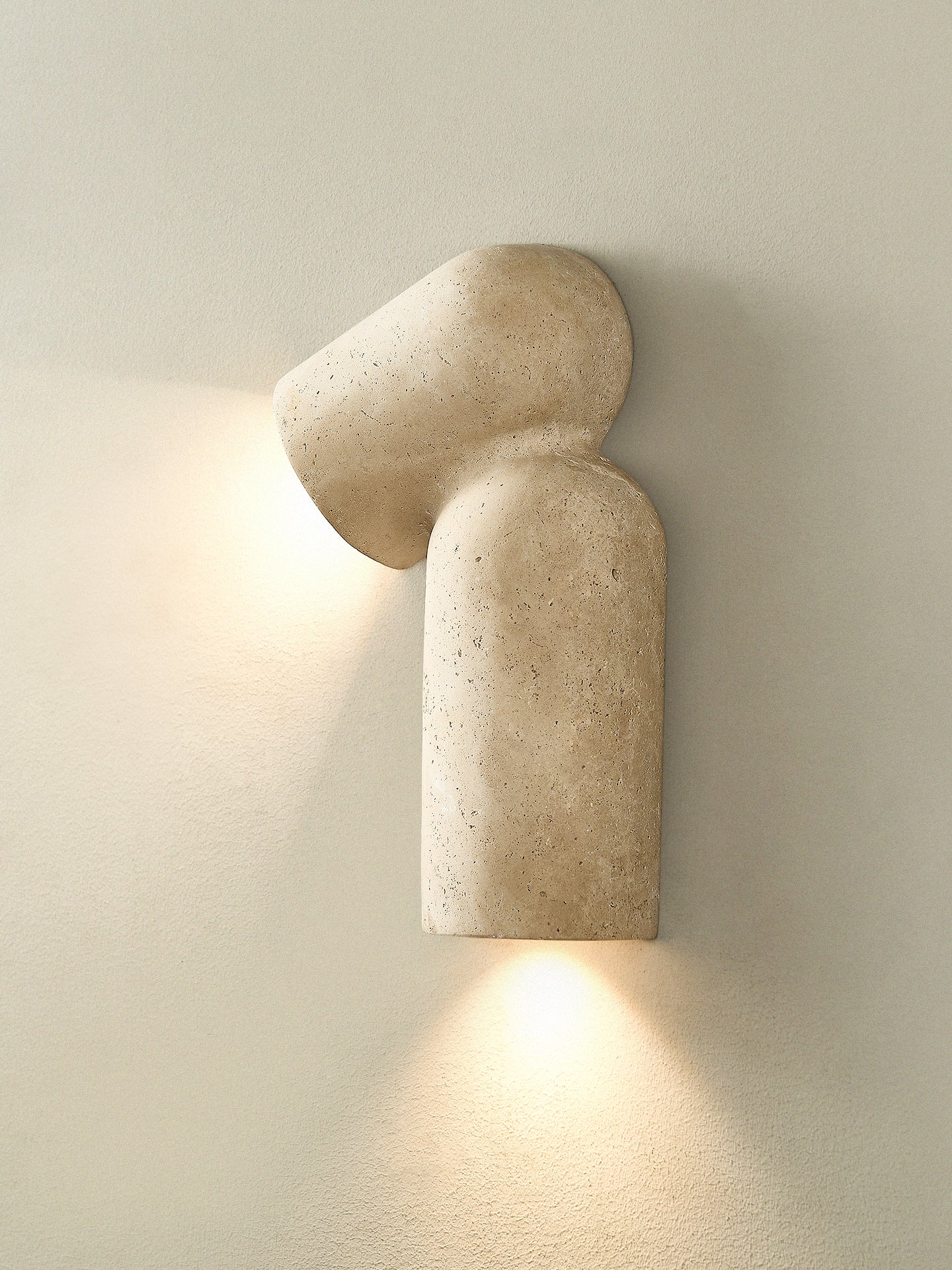 Alma Fancy Yellow Travertine Wall Lamp-Neutral Decor