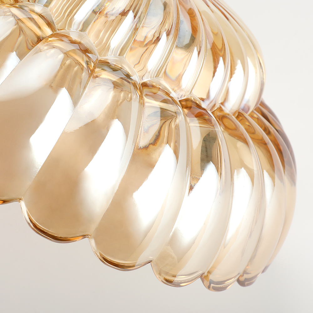 Arisha Modern Umbrella Glass Flush Mount Ceiling Light - Neutral Decor