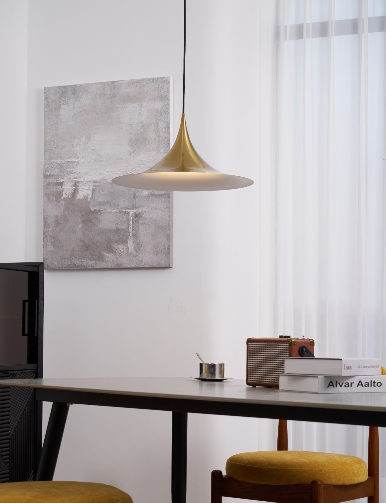 Nirixy Steel Sculptural Pendant Light-Neutral Decor