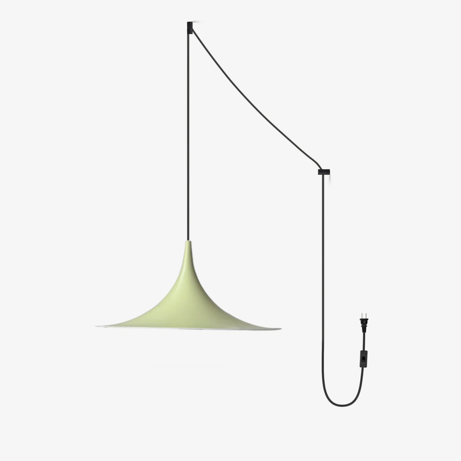 Semi Swag Pendant Light-Neutral Decor